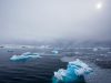 blue ice in antarctica